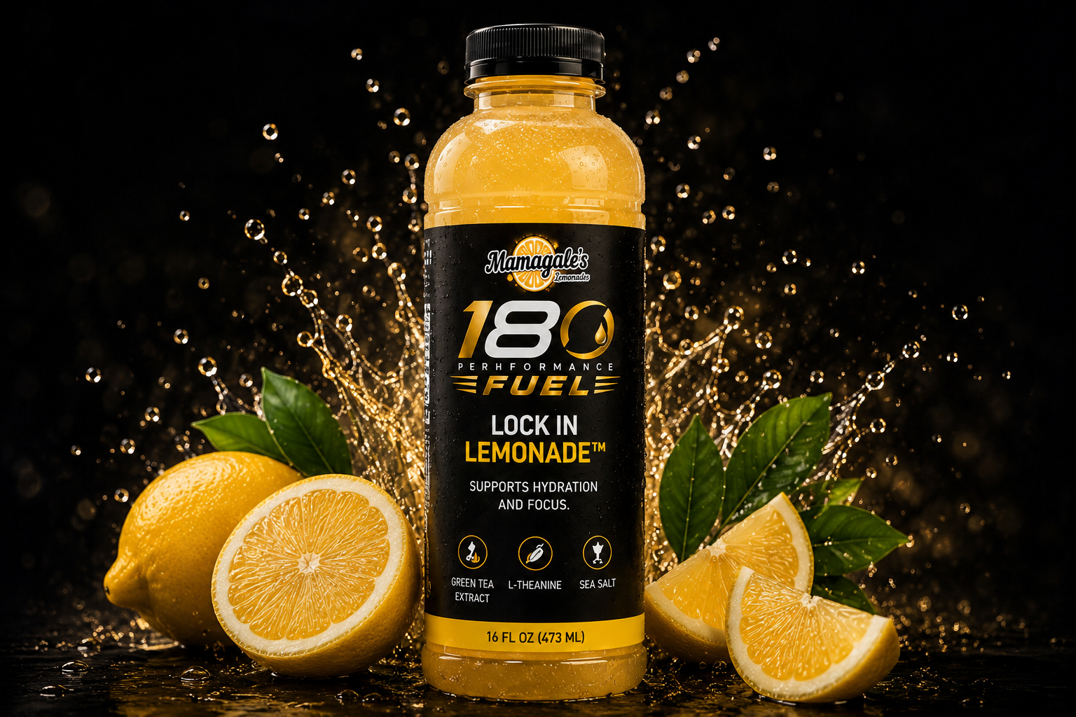 180 Performance Fuel Lock In Lemonade bottle