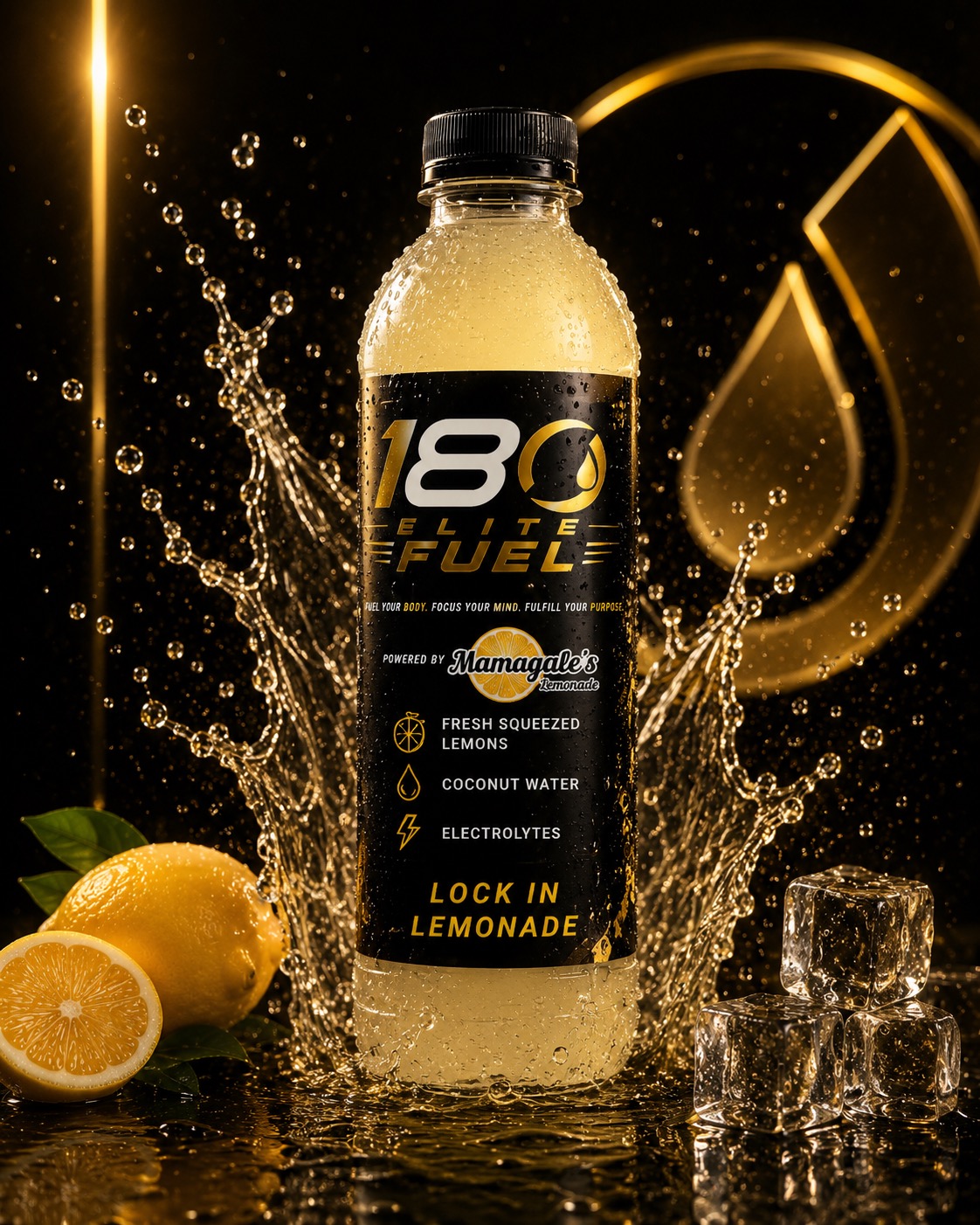 180 Performance Fuel Lock In Lemonade bottle